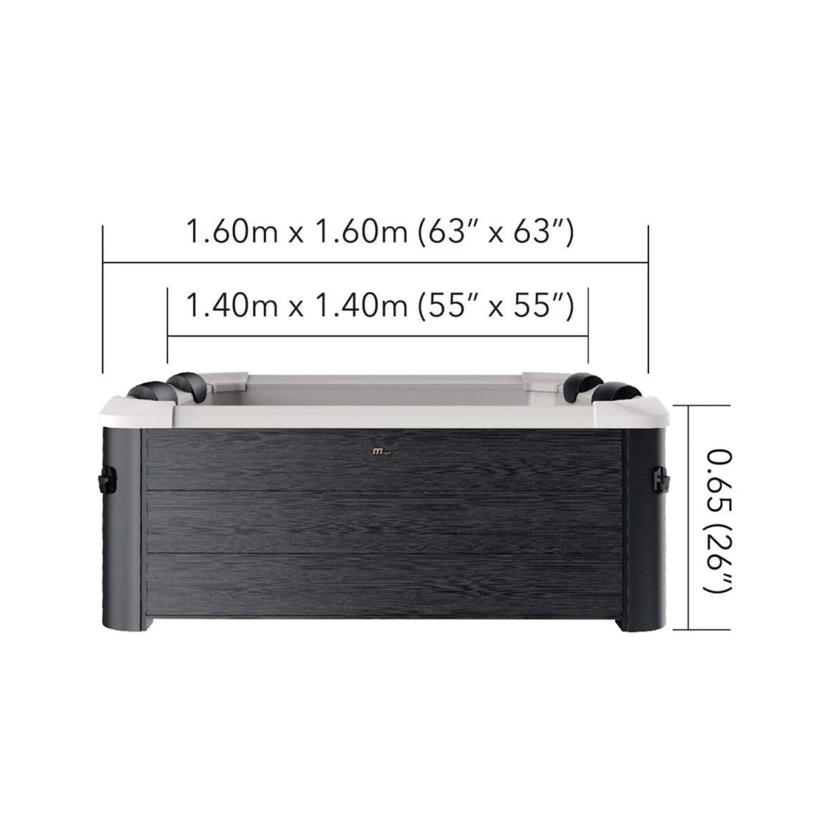 MSpa F-OS063W Oslo Supreme 6-Person Square Spa