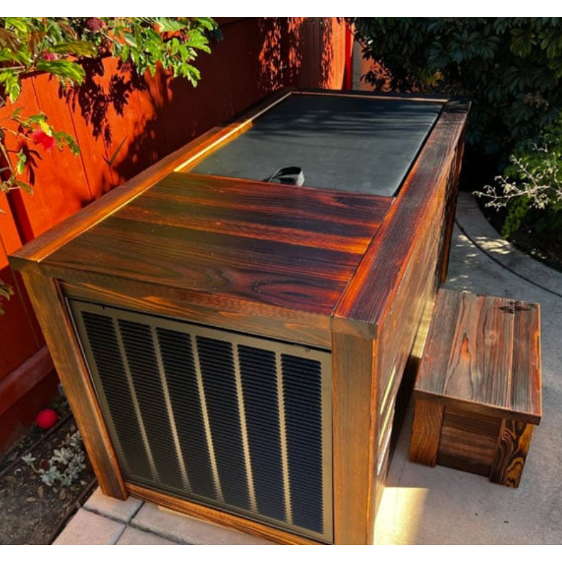 Handcrafted Redwood Cold Plunge Tub with Chiller