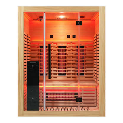 Blisspod Venetian RED 3-Person Full-Spectrum Infrared Sauna