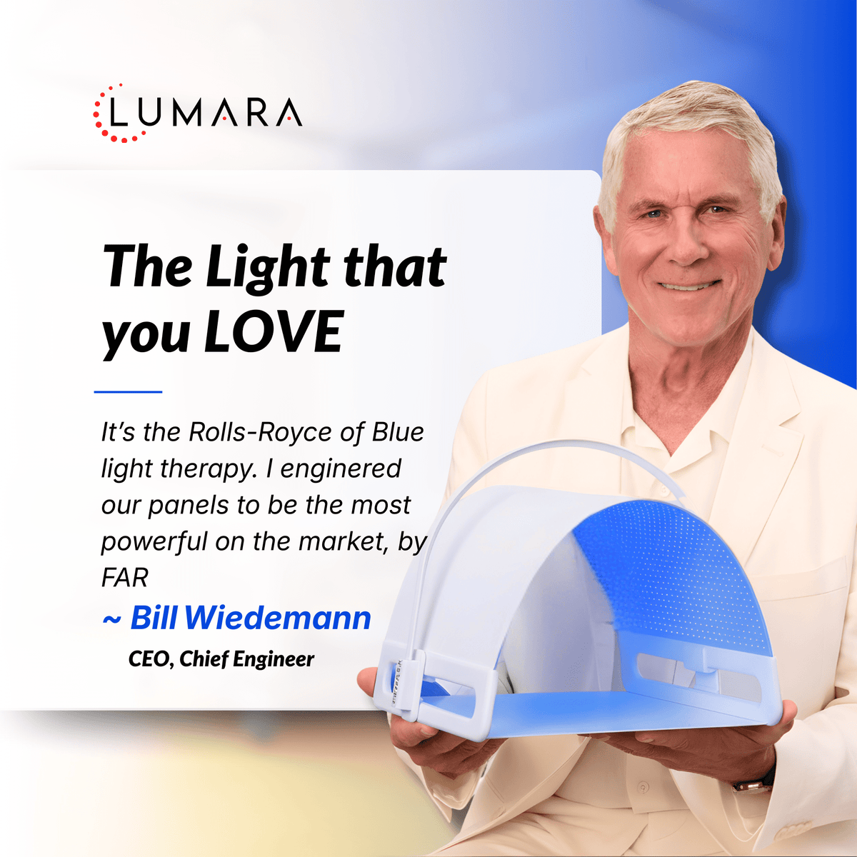 Lumara Illuminate Blue V1 |  Blue Light Therapy Panel
