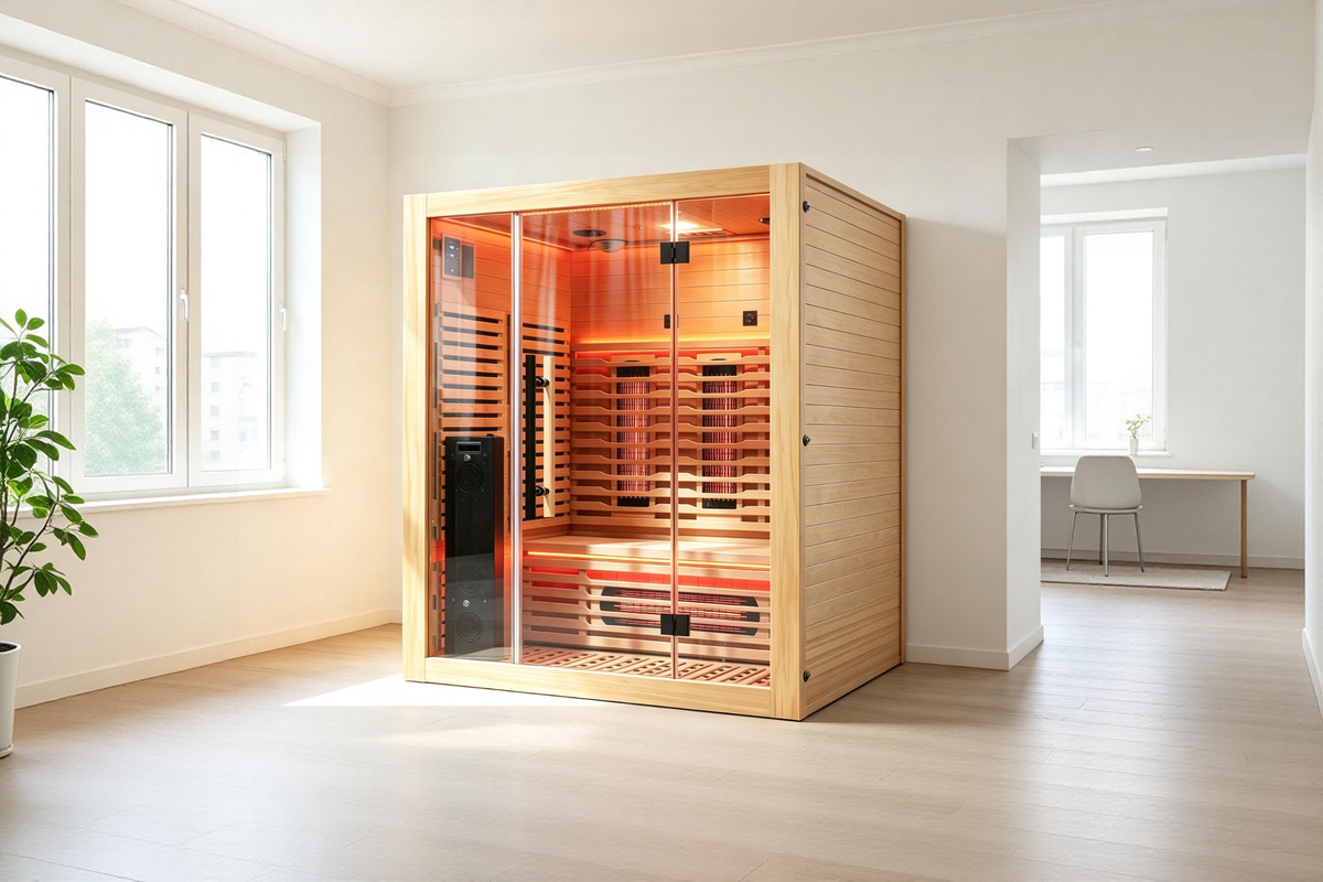 Blisspod Venetian RED 3-Person Full-Spectrum Infrared Sauna