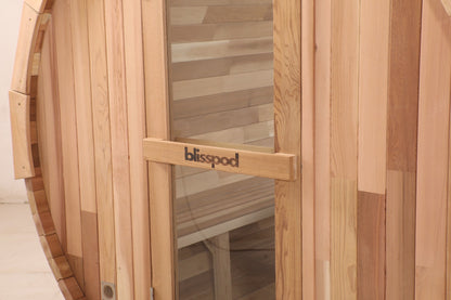 Blisspod Prague 4–6 Person Red Cedar Barrel Sauna
