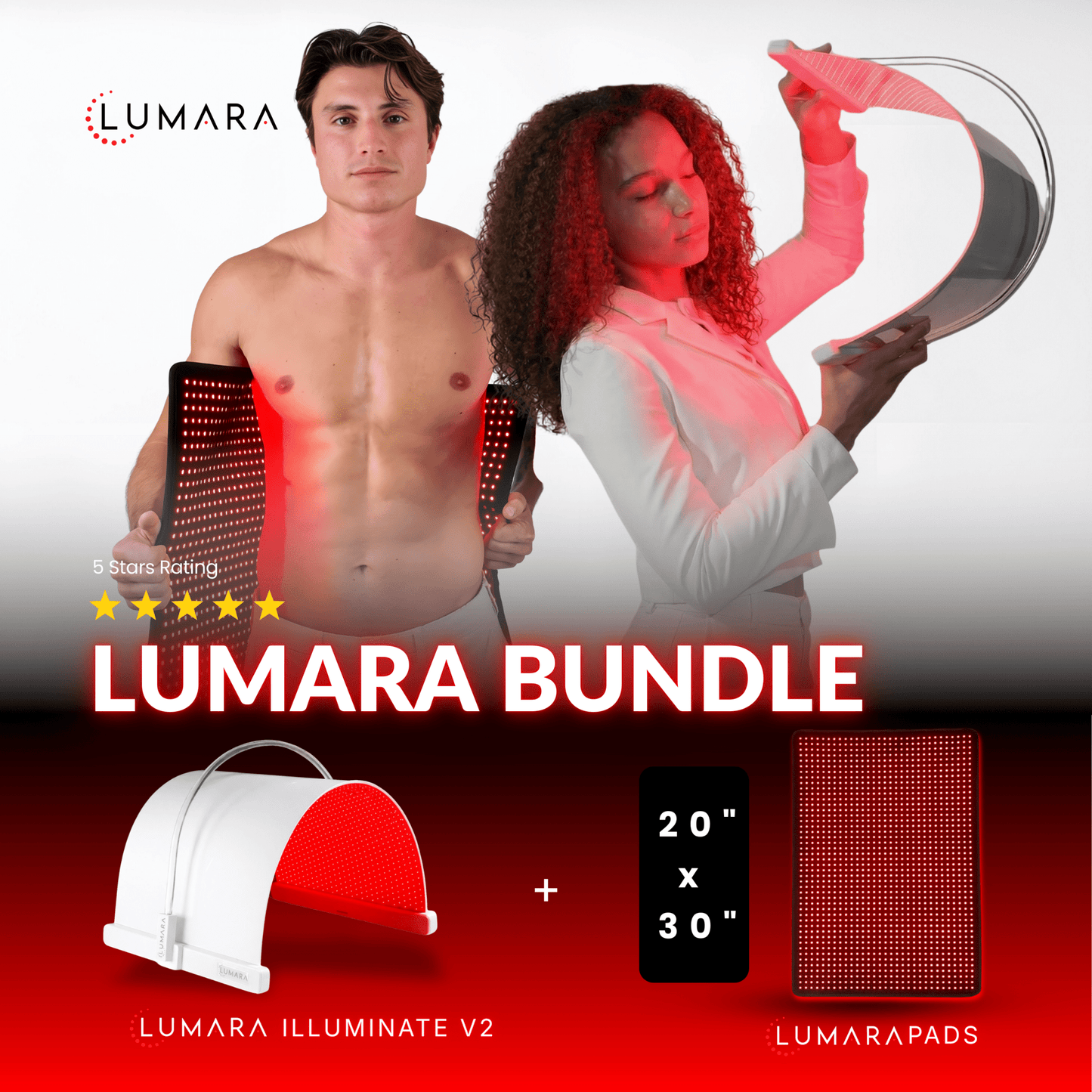 Lumara Illuminate Red V2 660nm Red Light Therapy Pane