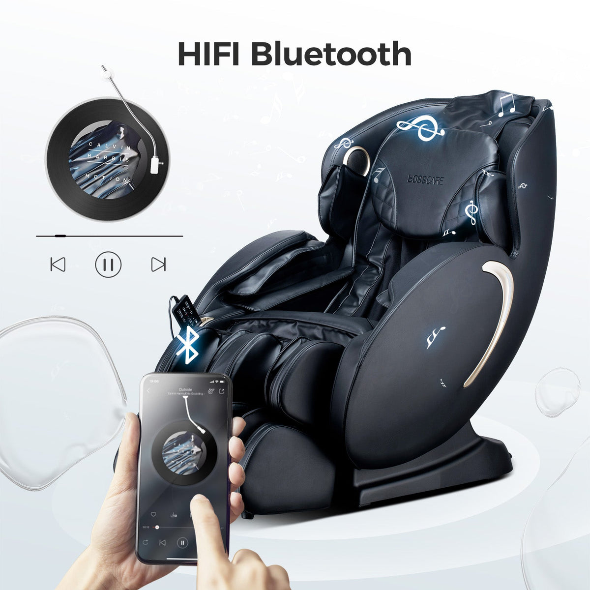 BOSSCARE 3D Zero-Gravity Full-Body Shiatsu Massage Chair