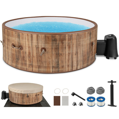 DirectDeals 4–6 Person Inflatable Hot Tub Spa with 120 Air Jets