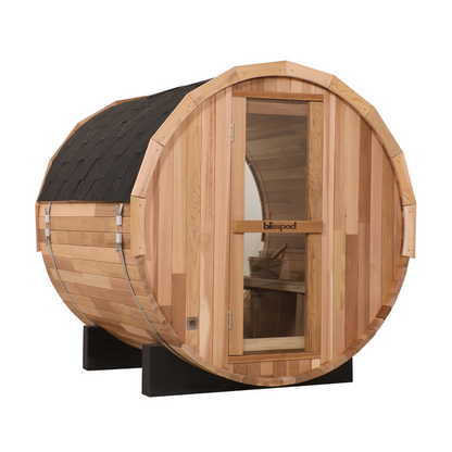 Blisspod Prague 4–6 Person Red Cedar Barrel Sauna