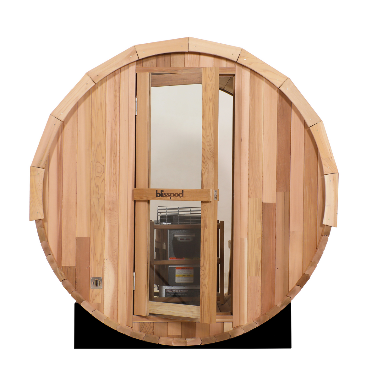 Blisspod Prague 4–6 Person Red Cedar Barrel Sauna