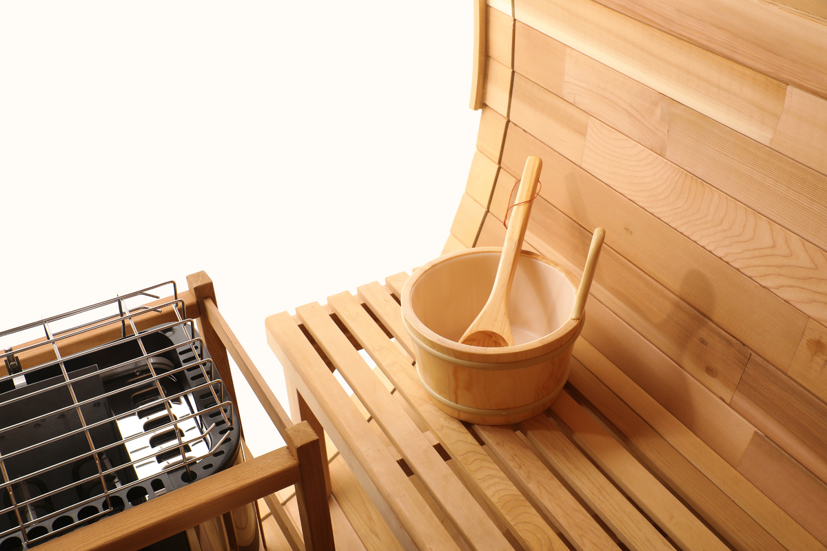 Blisspod Prague 4–6 Person Red Cedar Barrel Sauna