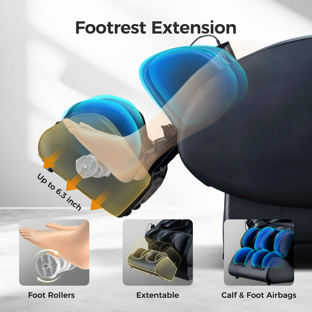 BOSSCARE 3D Zero-Gravity Full-Body Shiatsu Massage Chair