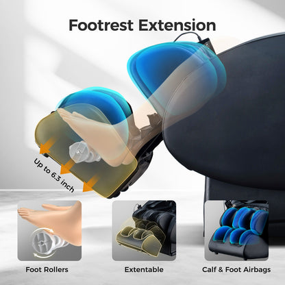 BOSSCARE 3D Zero-Gravity Full-Body Shiatsu Massage Chair