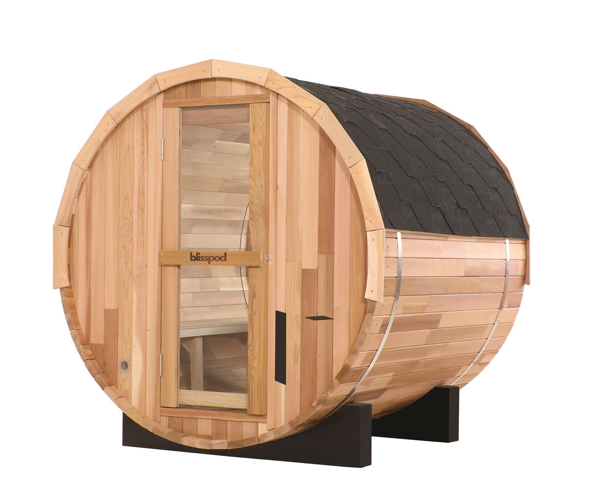Blisspod Prague 4–6 Person Red Cedar Barrel Sauna