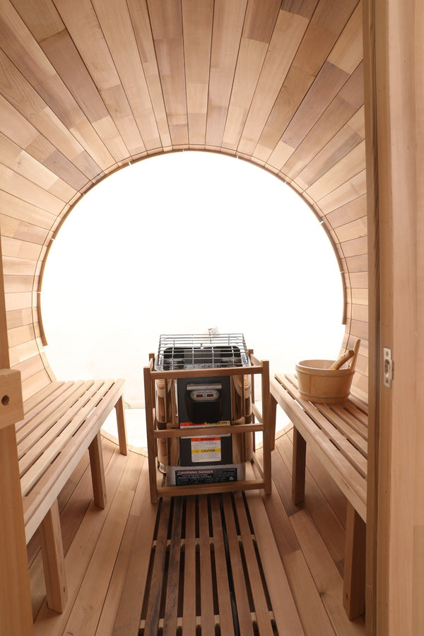 Blisspod Prague 4–6 Person Red Cedar Barrel Sauna