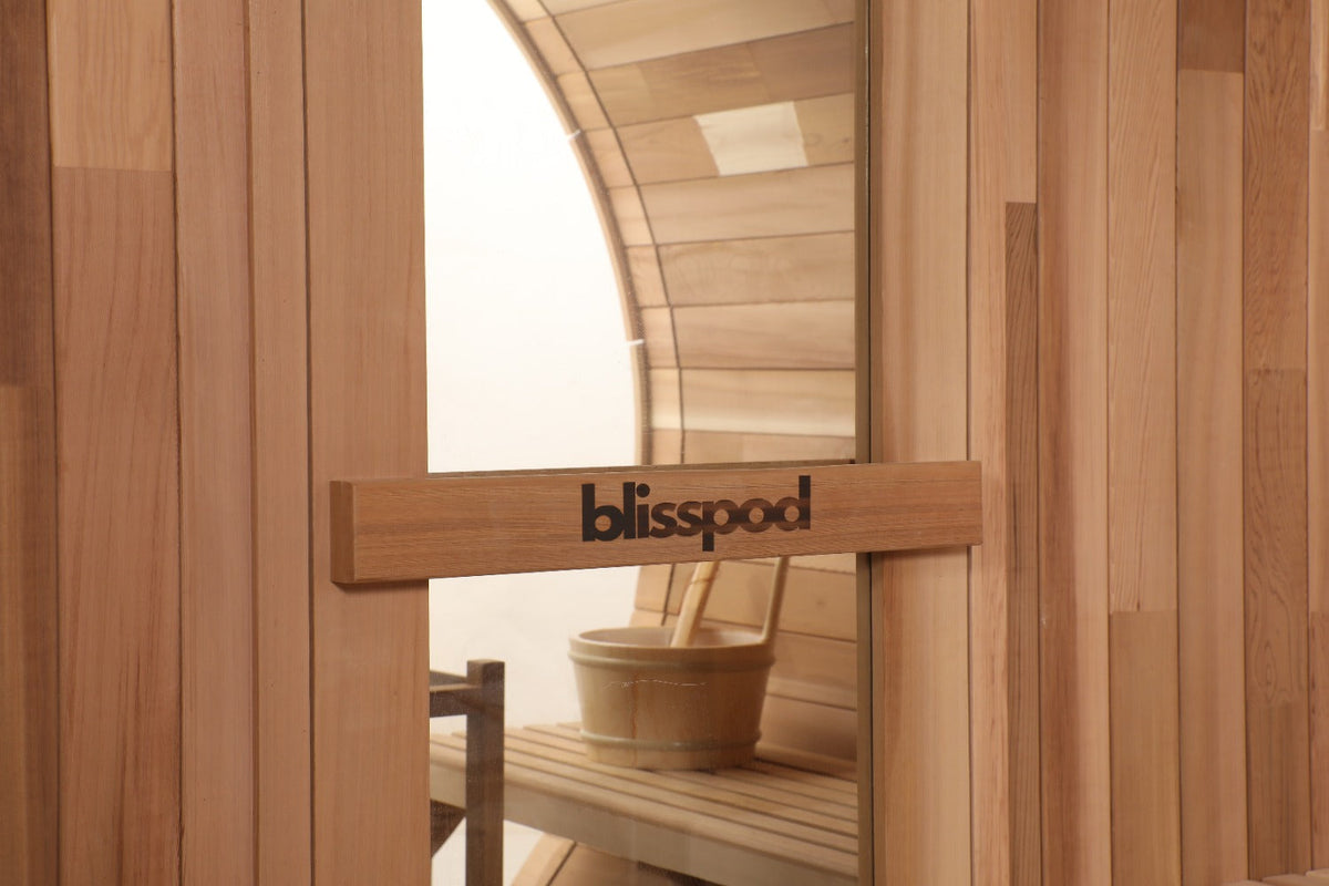 Blisspod Prague 4–6 Person Red Cedar Barrel Sauna