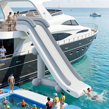 Large 16FT Commercial Inflatable Yacht Water Slide With Pump