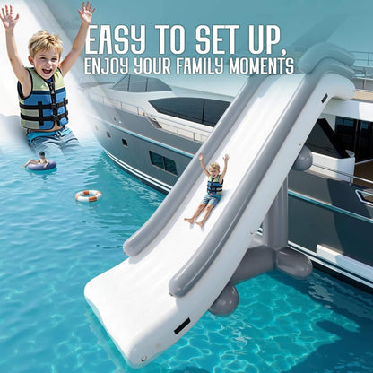 Large 16FT Commercial Inflatable Yacht Water Slide With Pump