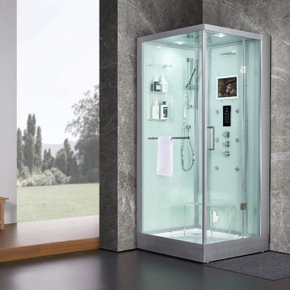 Maya Bath Platinum Arezzo 37-Inch Steam Shower with Android Tablet