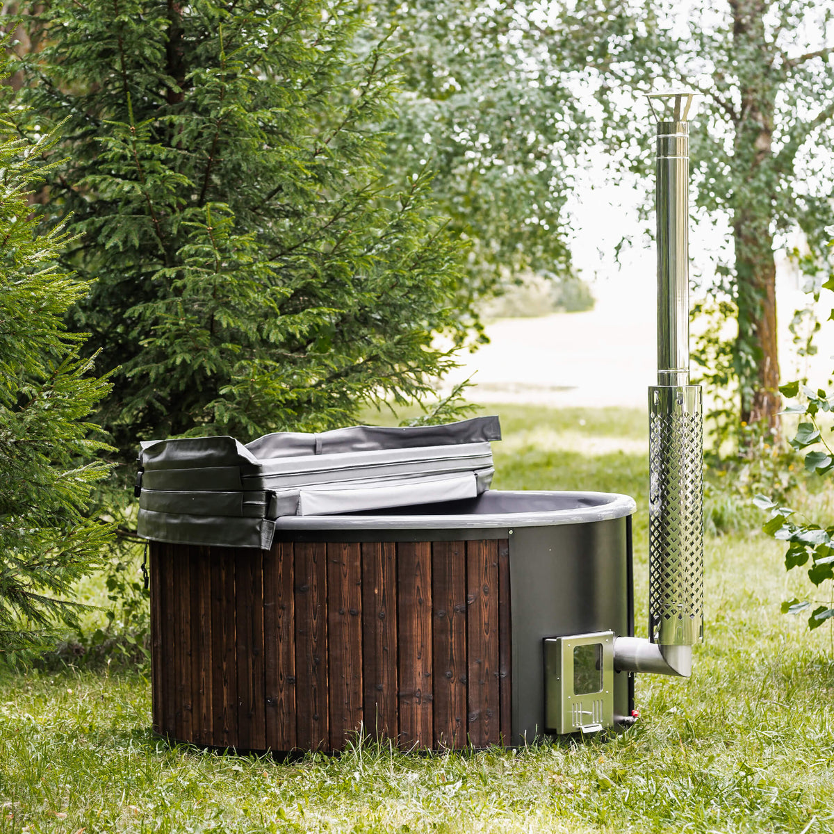 4-Person ThermoWood Wood-Fired Hot Tub