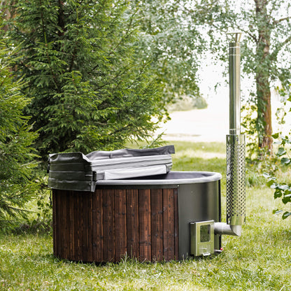 4-Person ThermoWood Wood-Fired Hot Tub