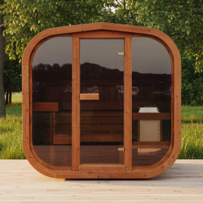 4-Person Outdoor ThermoWood Sauna Kit