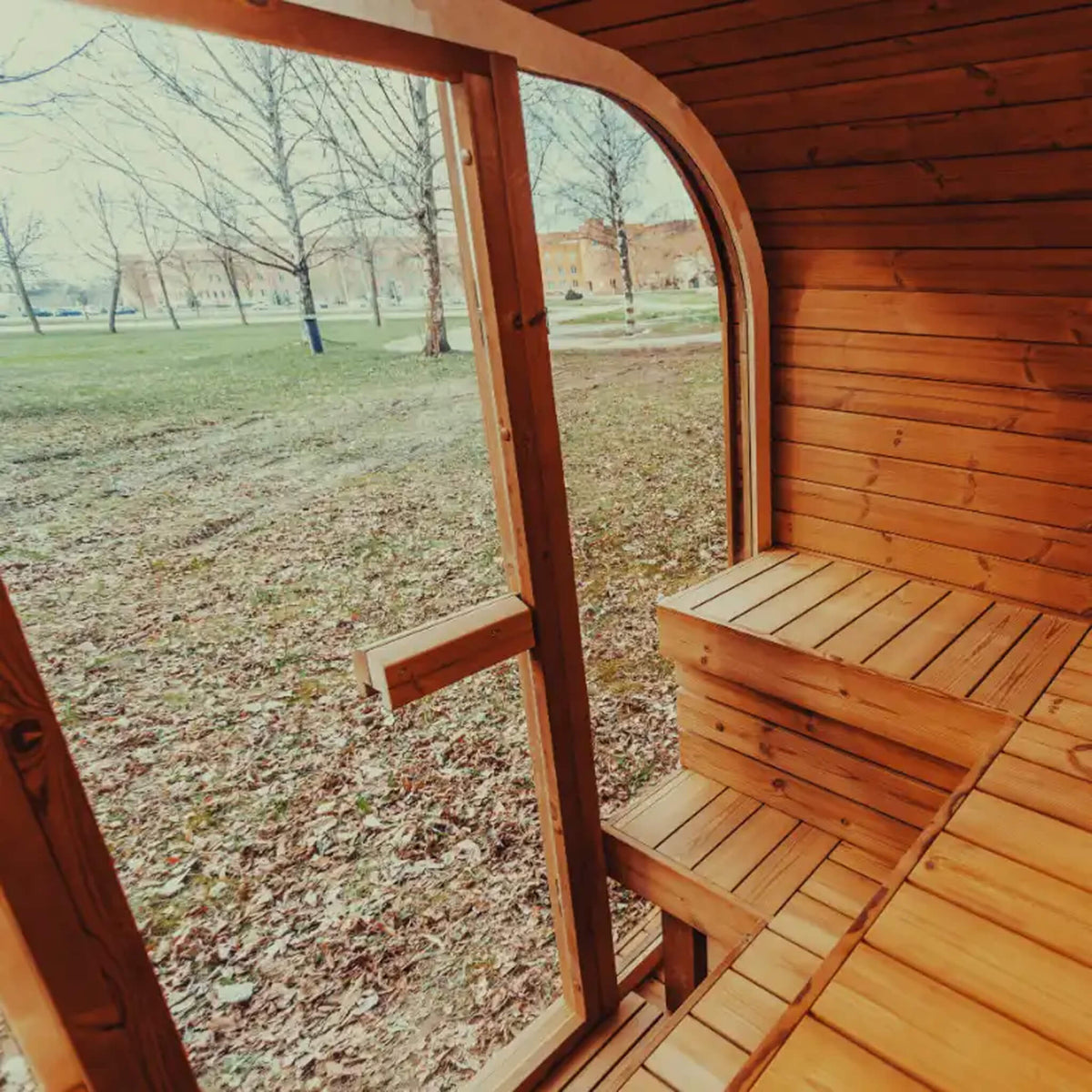 4-Person Outdoor ThermoWood Sauna Kit