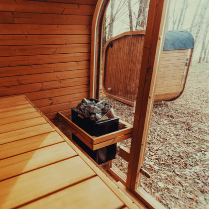 4-Person Outdoor ThermoWood Sauna Kit