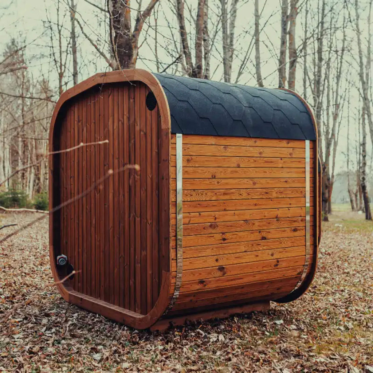 4-Person Outdoor ThermoWood Sauna Kit