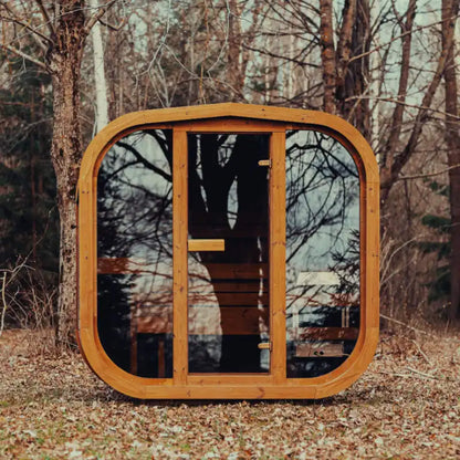 4-Person Outdoor ThermoWood Sauna Kit