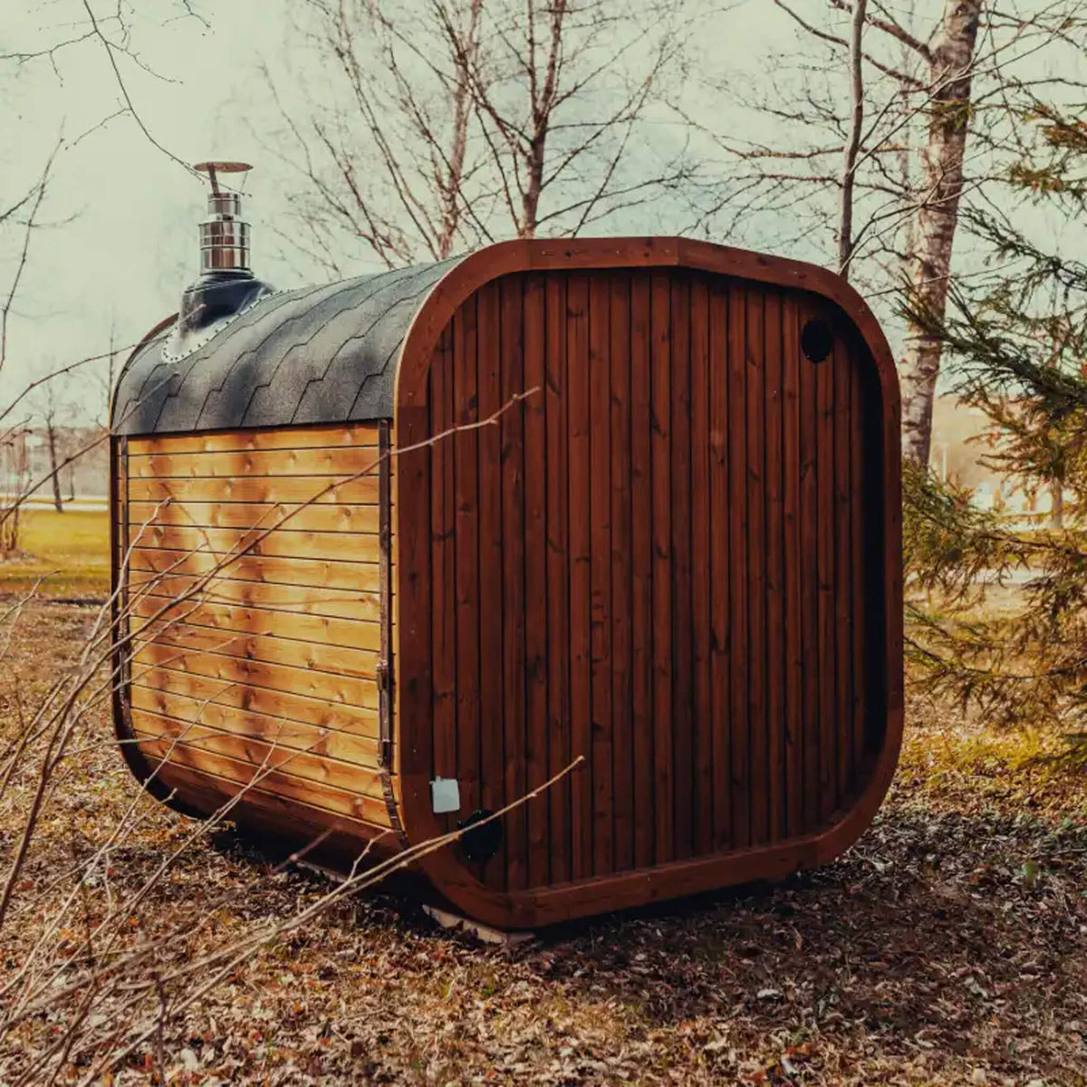 6-Person Outdoor ThermoWood Sauna Kit
